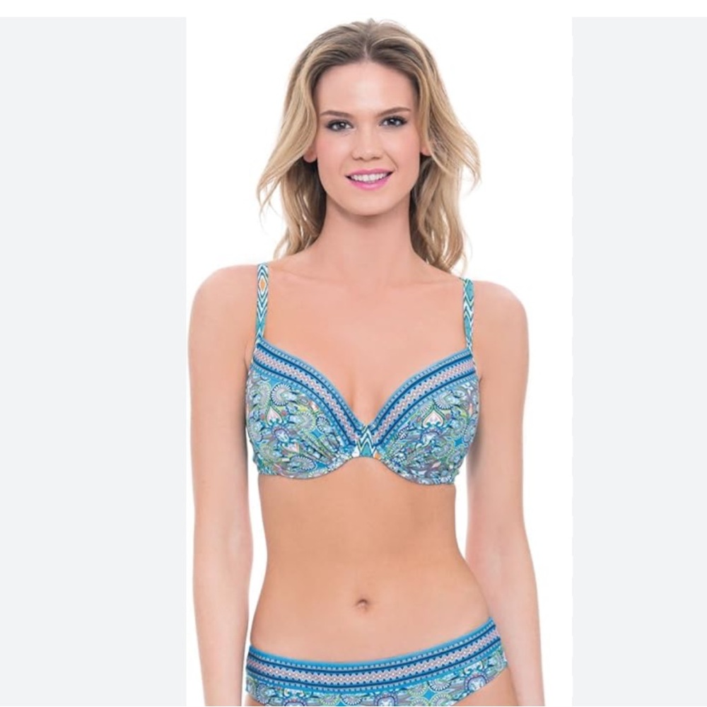 Profile Blush by Gottex NWT India Underwire Bikini Swim Top M/M DDD or M/M F